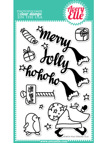 Avery Elle - Stempelset - North Pole für scrapbook und cardmaking