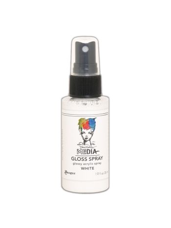 Dina Wakley MEdia Gloss Sprays White 1.9 oz