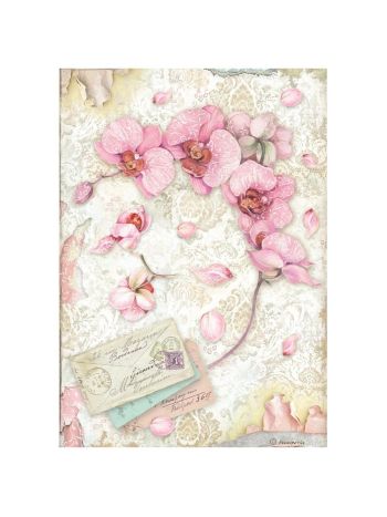 Orchids and Cats A4 Rice Paper Pink Orchid (6pcs) 