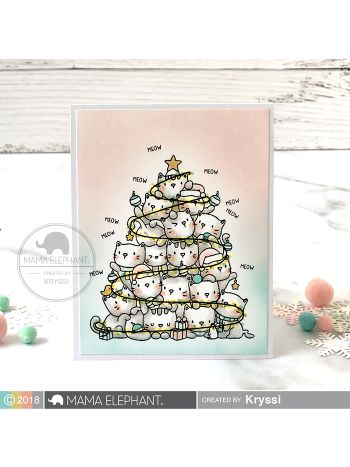 Mama Elephant - Trim The Tree - Clear Stamp 4x6