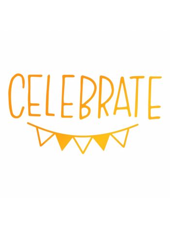 Ultimate Crafts - Celebrate Bunting -  Hotfoil Stamp