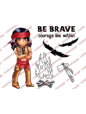 clear stamps visible image Silverheels Brave für scrapbooking & cardmakings