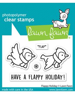 Lawn Fawn - Flappy Holiday - clear stamp set 2x3