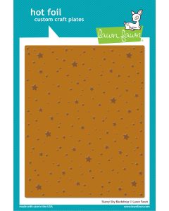 Lawn Fawn - Starry Sky Background -  Hot Foil Plate