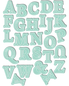 LDRS Creative - Chloe Alpha Uppercase - Stand Alone Stanzen