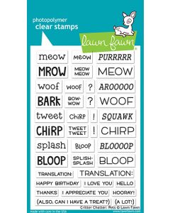 Lawn Fawn - Critter Chatter: Pets - Clear Stamp 4x6