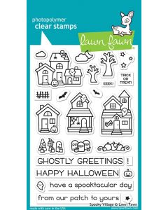 Lawn Fawn - Spooky village - Clear Stamp 4x6