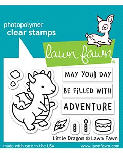 Lawn Fawn - little dragon - Clear Stamp 4x6