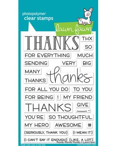 Lawn Fawn - thanks thanks thanks - Clear Stamp 4x6