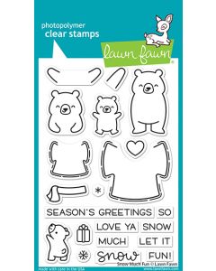 Lawn Fawn - snow much fun - Clear Stamp 4x6