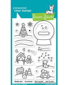 Lawn Fawn - snow globe scenes - Clear Stamp 4x6