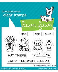 Lawn Fawn - Tiny Farm - Clear Stamps 2x3