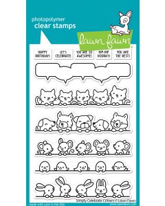 Lawn Fawn - Simply celebrate Critters - Clear Stamp 4x6