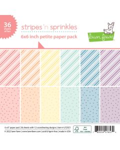 Lawn Fawn - Stripes 'n Sprinkles - Petite Paper Pack 6x6