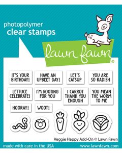 Lawn Fawn - Veggie happy Add-on - Clear Stamp Set 2x3