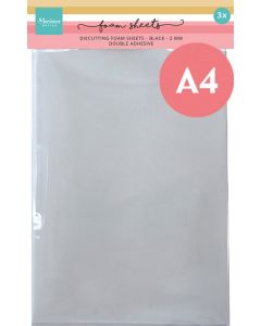 Foam Sheets A4 White 2 mm Double Adhesive - schwarz (3 Pcs.)