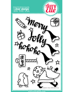 Avery Elle - Stempelset - North Pole für scrapbook und cardmaking