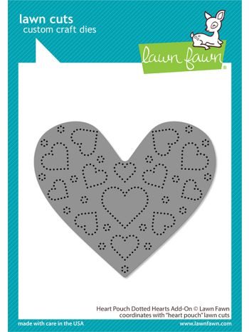 Lawn Fawn - Heart pouch dotted hearts add-on - Stand Alone Stanzen