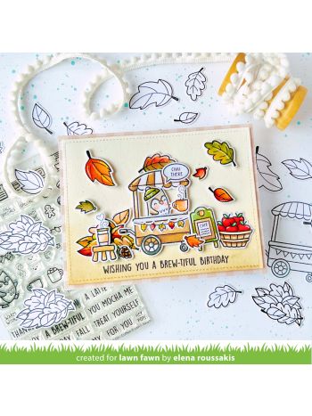 Lawn Fawn Treat Cart Add-On: Coffee 4x6 Stempel