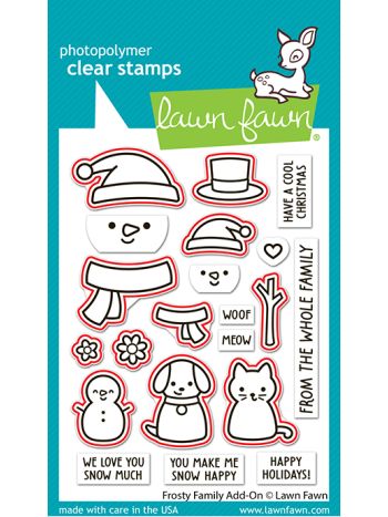 Lawn Fawn - Frosty Family Add-On Lawn Cuts