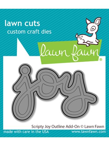 Lawn Fawn - Scripty Joy Outline Add-On - Stand Alone Stanzen