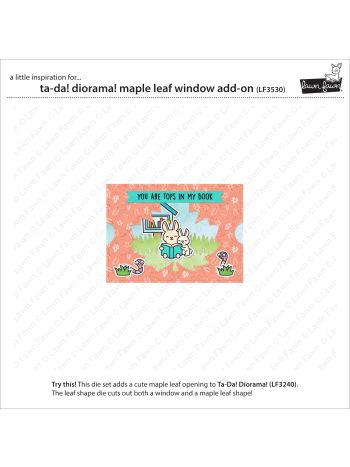 Lawn Fawn - Ta-Da! Diorama! Maple Leaf Window Add-On Die