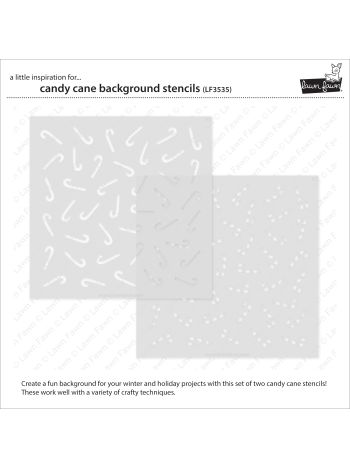 Lawn Fawn - Candy Cane Background - Stencils