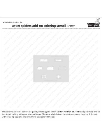 Lawn Fawn - Sweet Spiders Add-On Coloring Stencil