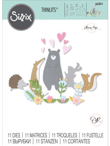 Sizzix - Thinlits Die by Olivia Rose Quirky Animals