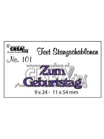 Crealies - Zum Geburtstag - Stand alone Stanzschablone