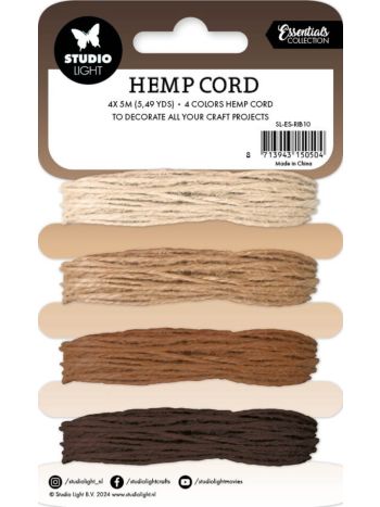 Hemp Cord Shades Of Brown 4colors x 5m