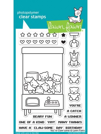 Lawn Fawn - You're Claw-some - Clear Stamp 4x6