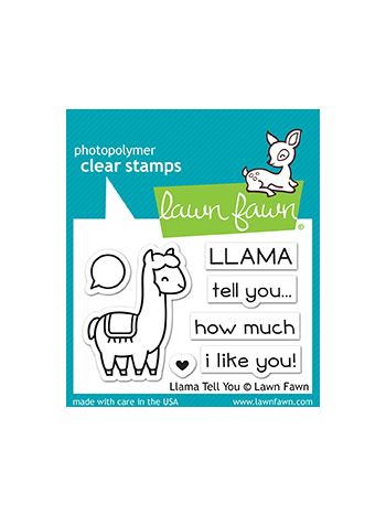 Lawn Fawn - Llama Tell You - Clear Stamp 2x3