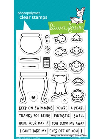 Lawn Fawn - Keep On Swimming - Clear Stamp 4x6