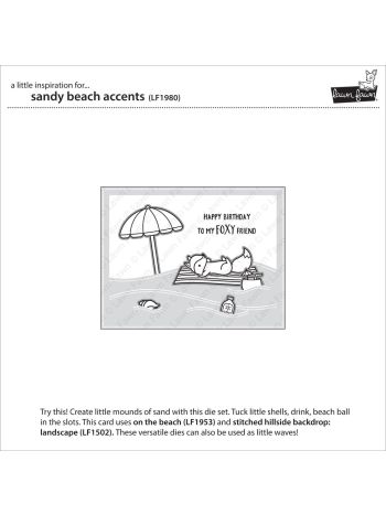 Lawn Fawn - Sandy Beach Accents - Stanze
