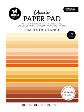 Shades Of Orange A5 Paper Pad