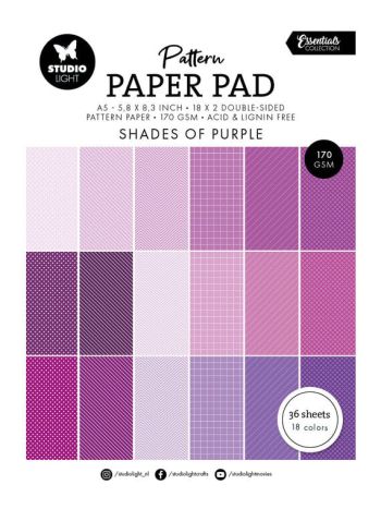 Shades Of Purple A5 Pattern Paper Pad