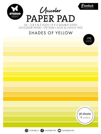 Shades Of Yellow A5 Paper Pad