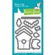 Lawn Fawn - Winter Birds Add-On Lawn Cuts - Stanzschablonen