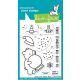 Lawn Fawn - Little snow globe: Bear - clear stamp set 3x4