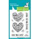 Lawn Fawn - Magic heart messages - clear stamp set 3x4