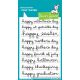 Lawn Fawn - Celebration Scripty Sentiments - Clear Stamp 4x6