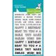 Lawn Fawn - offset sayings: birthday - Clear Stamp 4x6