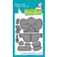 Lawn Fawn - Tiny Gift Box Elephant Add-On - Stand Alone Stanze