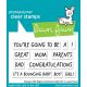 Lawn Fawn - Kanga-rrific Baby Sentiment Add-on - Clear Stamp Set 2x3