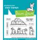 Lawn Fawn - Hay there, hayrides! Bunny Add-on - Clear Stamp Set 2x3