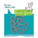 Lawn Fawn - Little dragon flip flop - Outline Stanzen