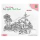 Idyllic Floral Scenes Clear Stamps Wintery Scene with House and Trees