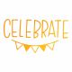 Ultimate Crafts - Celebrate Bunting -  Hotfoil Stamp