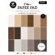 Pattern Paper Pad Shades Of Brown A5